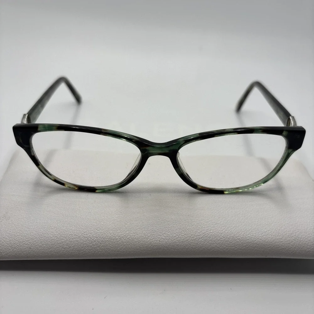 Ted Baker B711 GRN 52-15-140 Green Tortoise Full Rim Eyeglasses Frame w/case